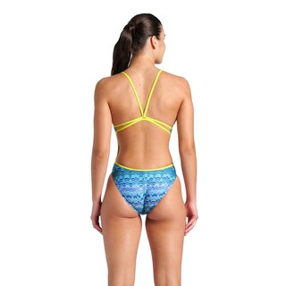 Foto 2 | Traje De Baño Arena Ondulation Lace Back Para Mujer Azul Cielo