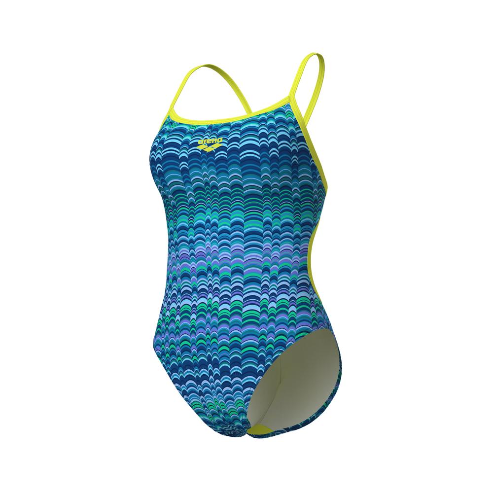 Foto 7 pulgar | Traje De Baño Arena Ondulation Lace Back Para Mujer Azul Cielo