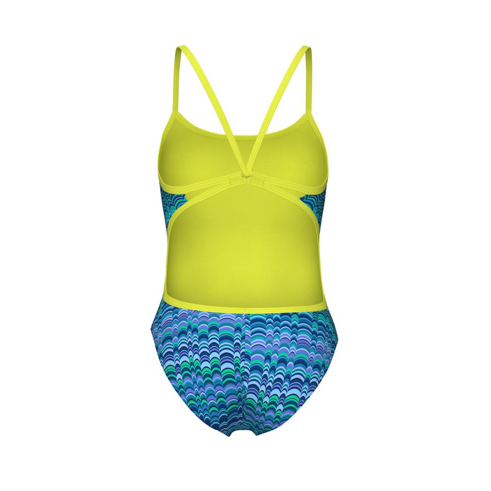 Foto 8 pulgar | Traje De Baño Arena Ondulation Lace Back Para Mujer Azul Cielo