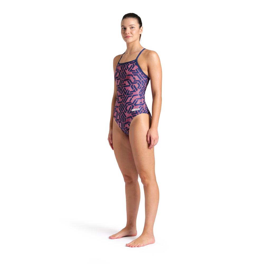 Foto 4 pulgar | Traje De Baño Arena Escape Lightdrop Back Para Mujer Azul