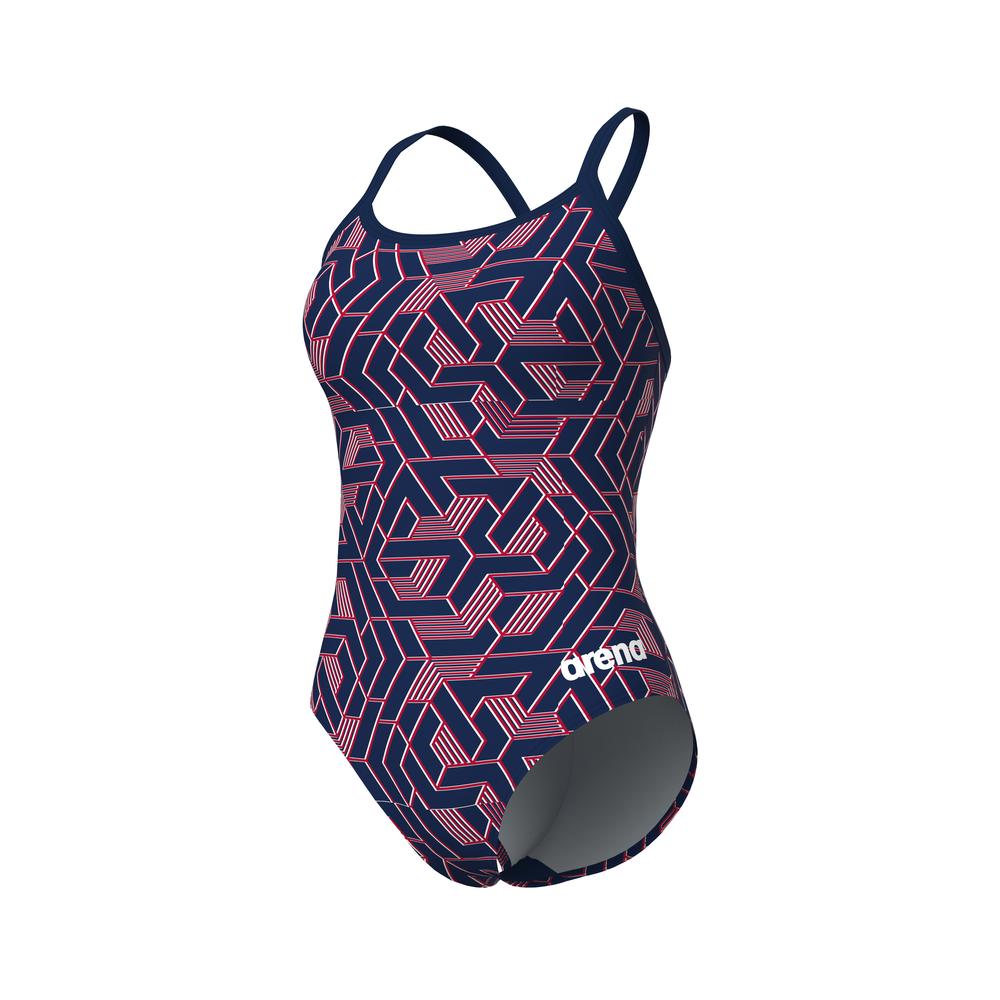 Foto 7 pulgar | Traje De Baño Arena Escape Lightdrop Back Para Mujer Azul