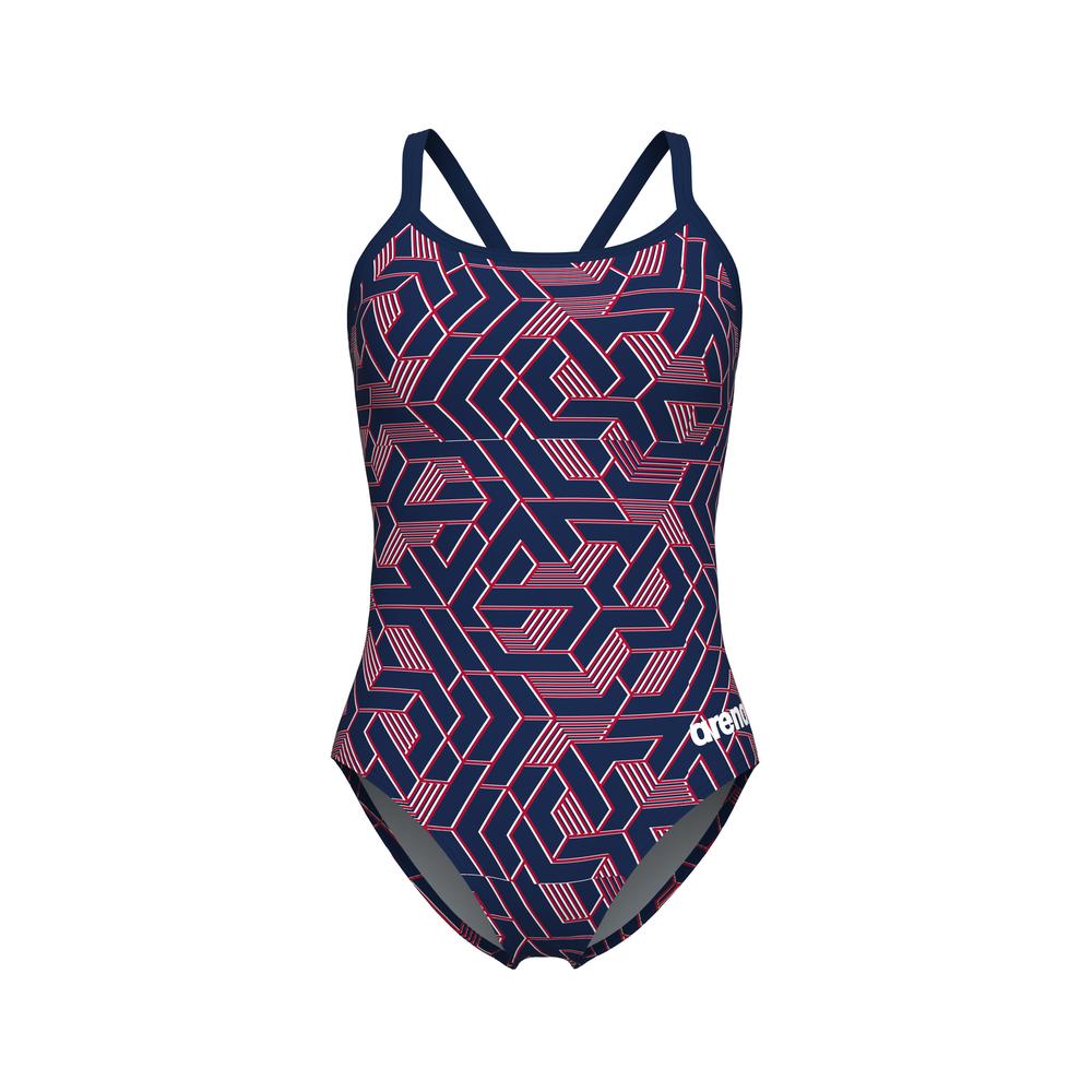 Foto 9 pulgar | Traje De Baño Arena Escape Lightdrop Back Para Mujer Azul