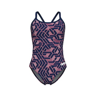 Foto 8 | Traje De Baño Arena Escape Lightdrop Back Para Mujer Azul