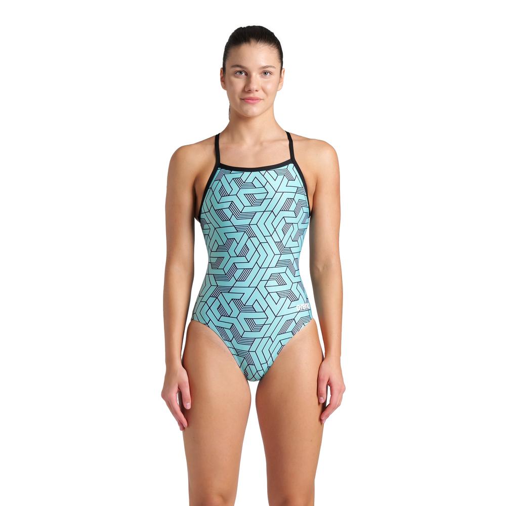 Foto 2 pulgar | Traje De Baño Arena Escape Lightdrop Back Para Mujer Turquesa