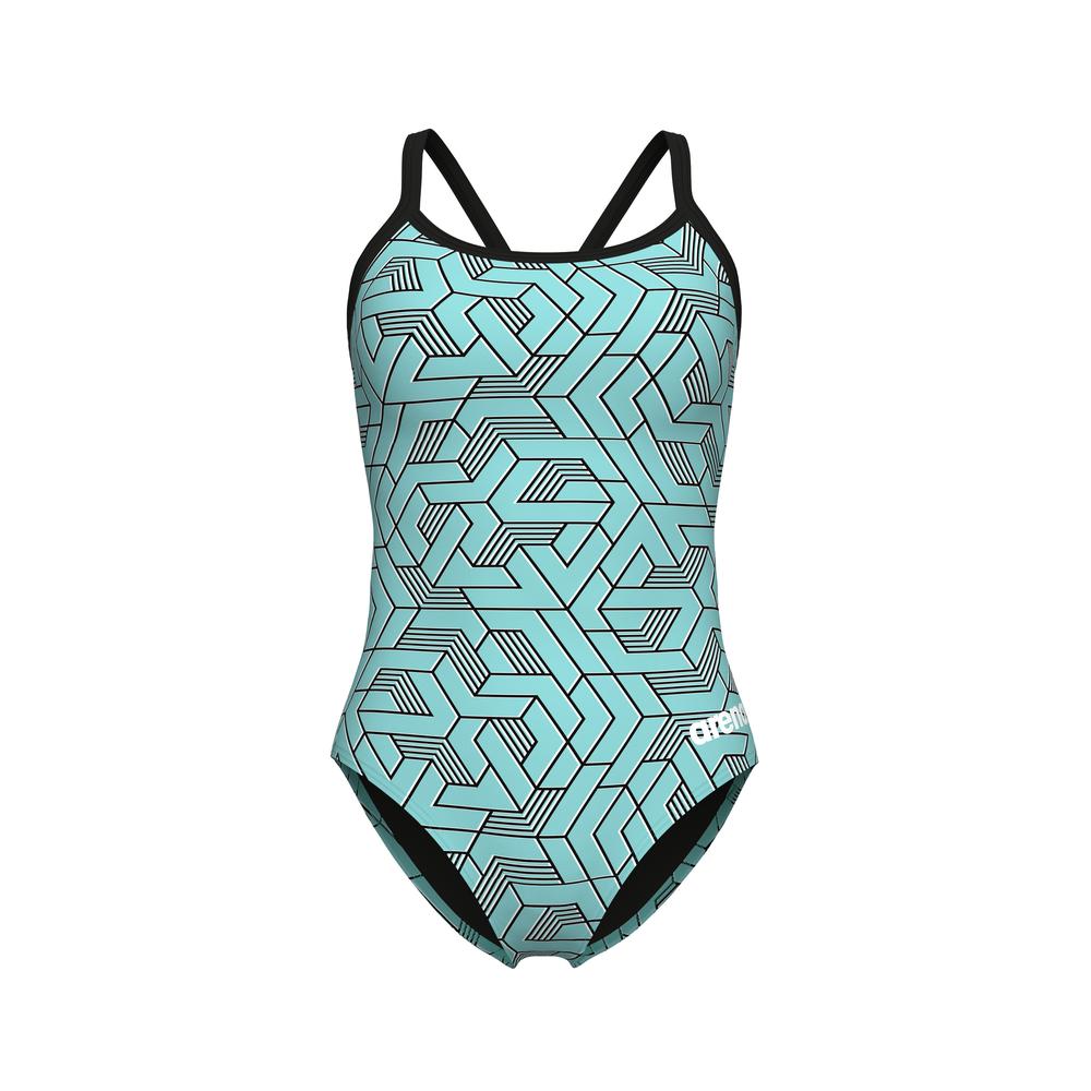 Foto 9 pulgar | Traje De Baño Arena Escape Lightdrop Back Para Mujer Turquesa