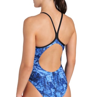 Foto 5 | Traje De Baño Arena Team Crackle Lightdrop Back Para Mujer Azul