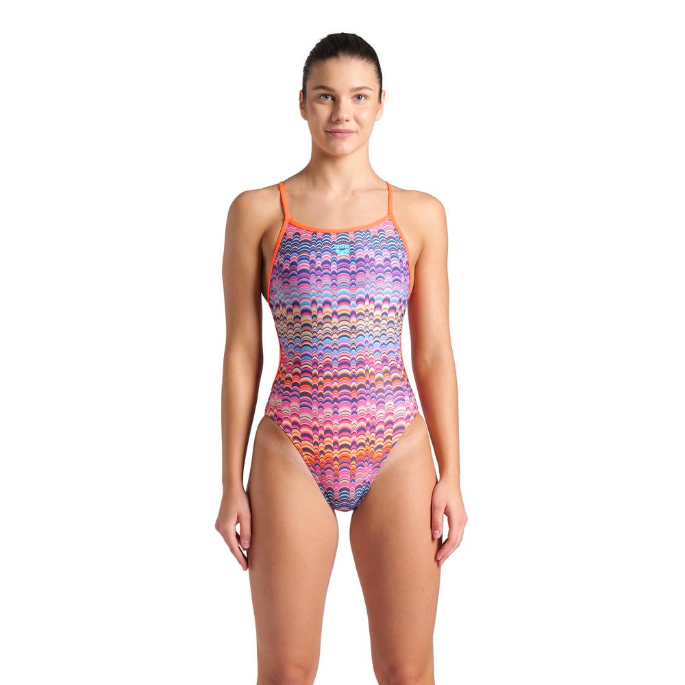 Foto 2 pulgar | Traje De Baño Arena Ondulation Lace Back Para Mujer Multicolor