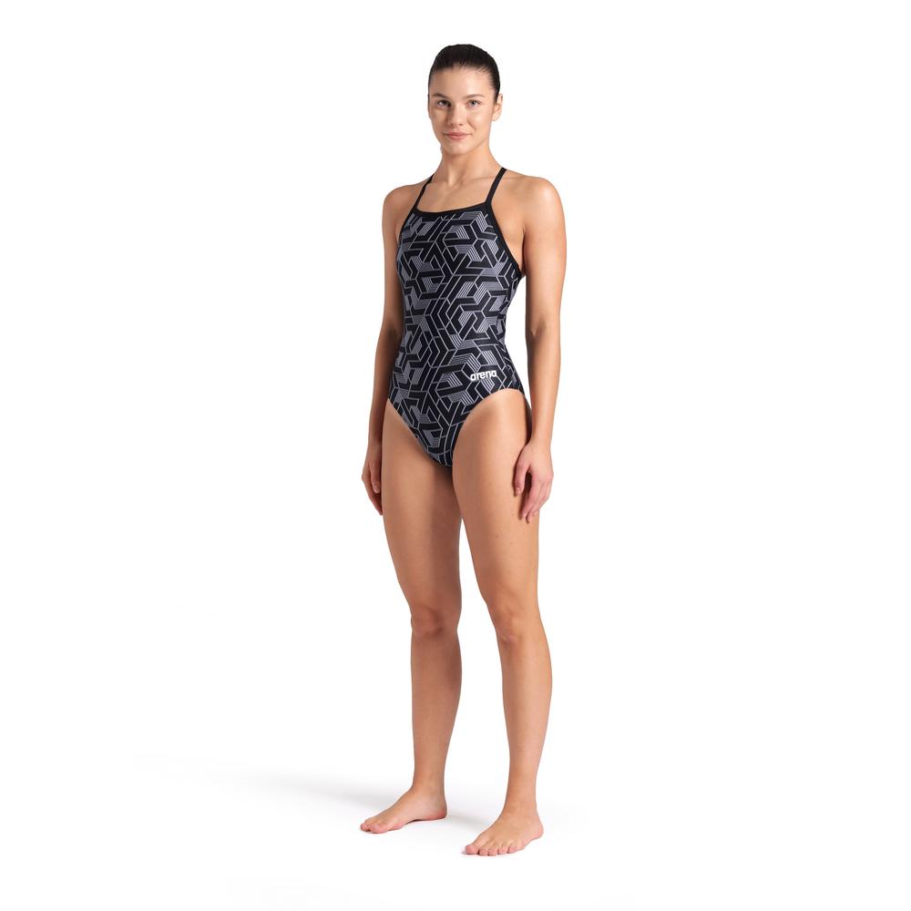 Foto 4 pulgar | Traje De Baño Arena Escape Lightdrop Back Para Mujer Negro