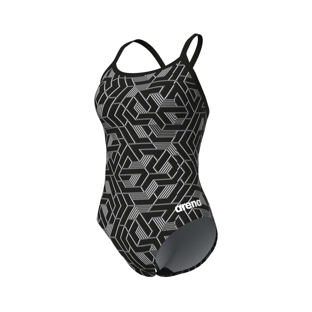Foto 7 pulgar | Traje De Baño Arena Escape Lightdrop Back Para Mujer Negro