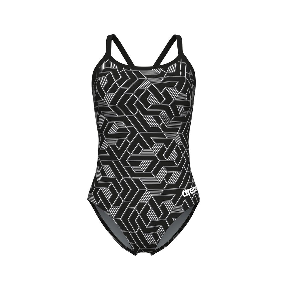 Foto 9 pulgar | Traje De Baño Arena Escape Lightdrop Back Para Mujer Negro