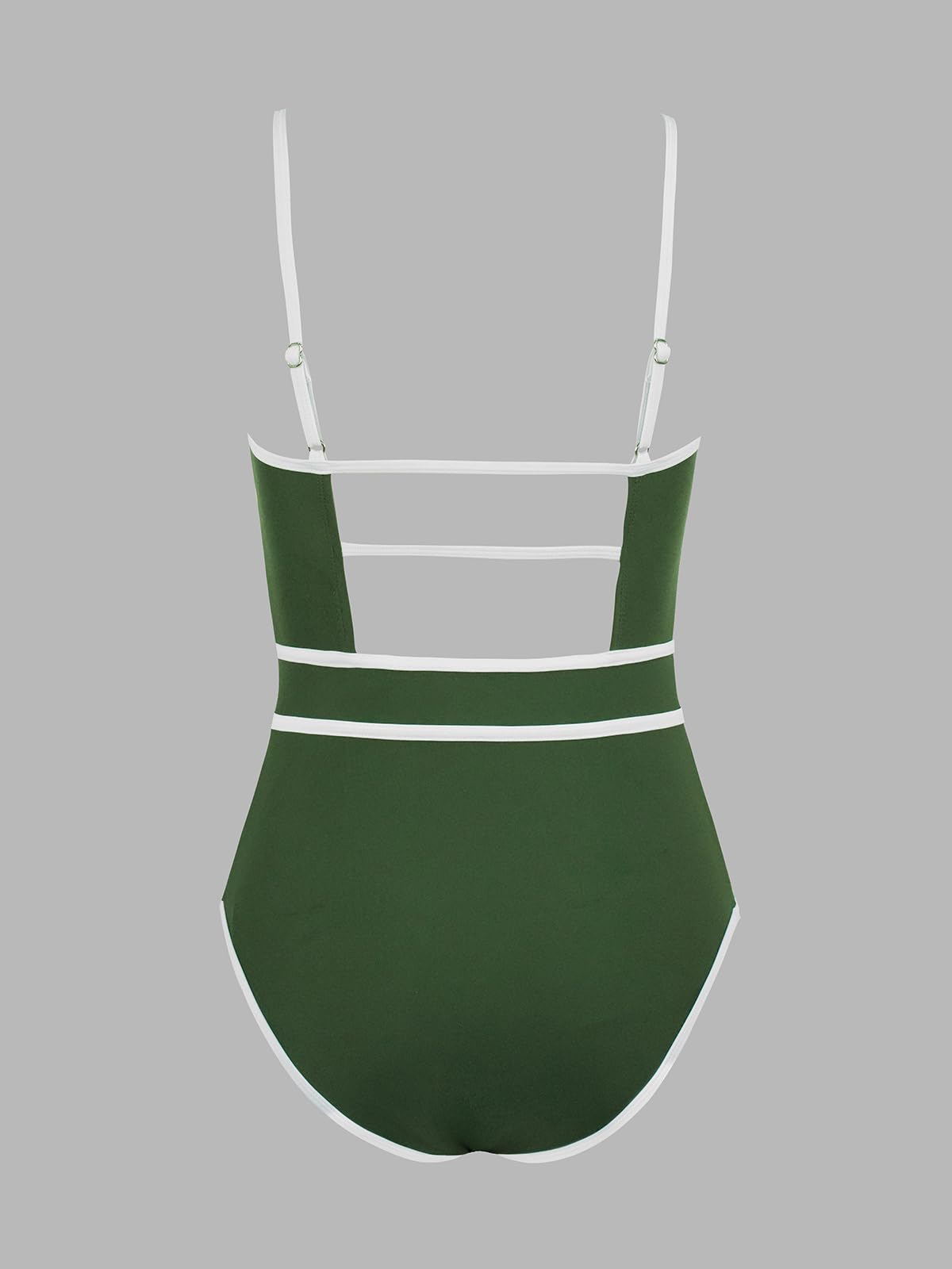 Foto 8 pulgar | Traje De Baño De Una Pieza Cupshe Con Cuello Redondo, Color Block, Para Mujer - Venta Internacional.