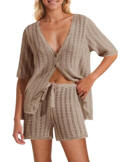 Foto 1 | Conjunto de Traje de Baño Saodimallsu con Cuello Caqui - Venta Internacional