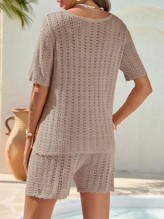 Foto 6 | Conjunto de Traje de Baño Saodimallsu con Cuello Caqui - Venta Internacional