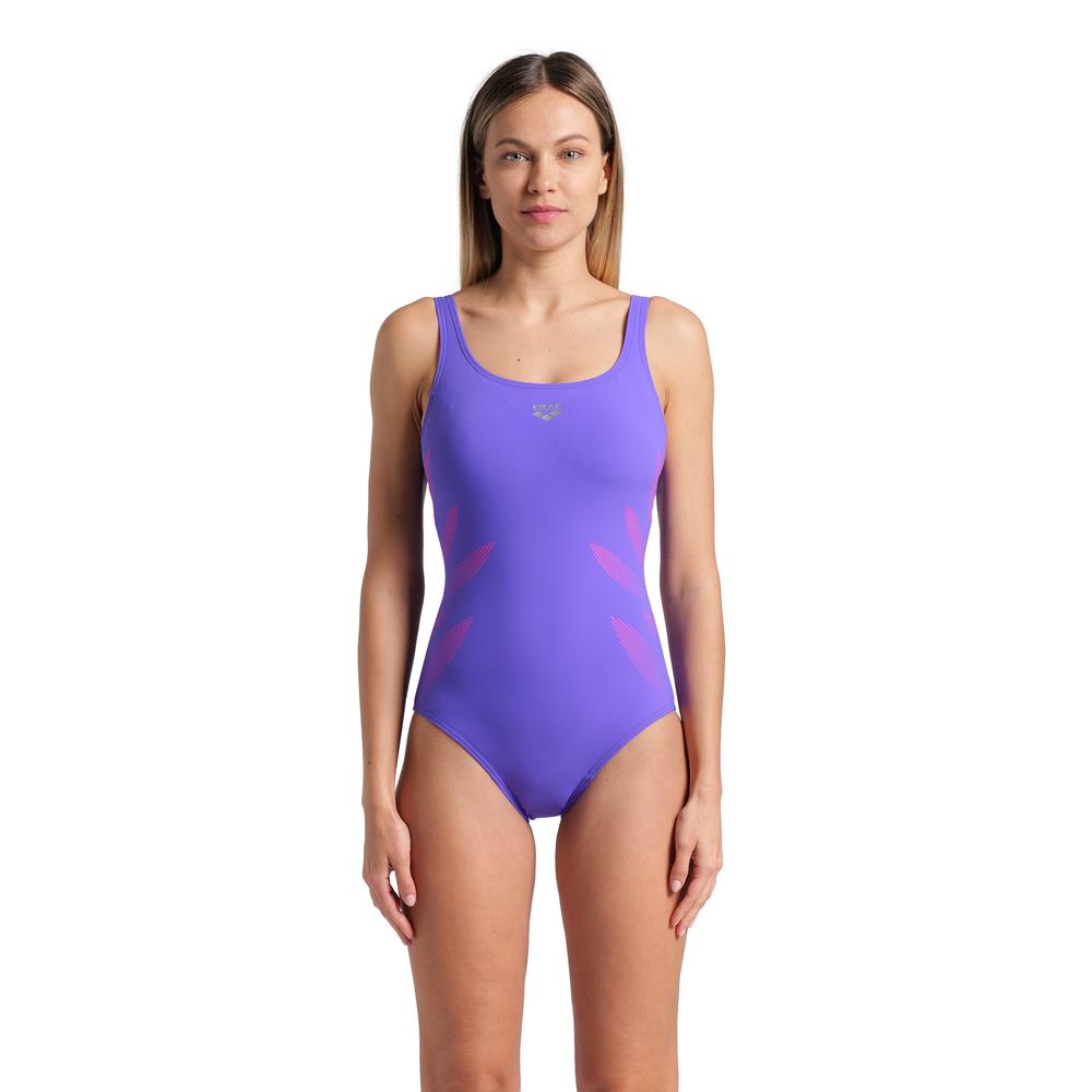 Foto 2 pulgar | Traje De Baño Arena Milena Wing Back Copa B Para Mujer Lila