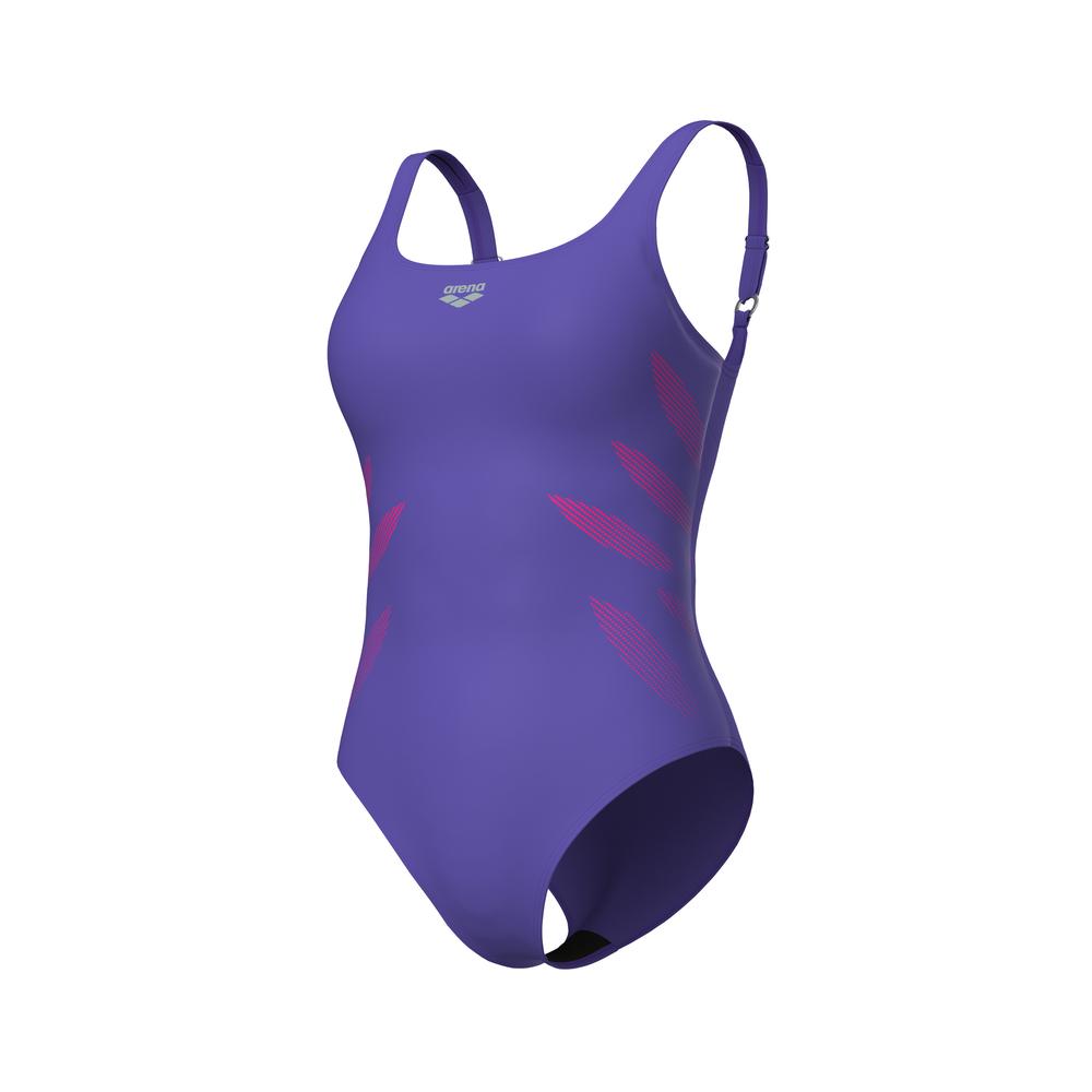 Foto 6 | Traje De Baño Arena Milena Wing Back Copa B Para Mujer Lila