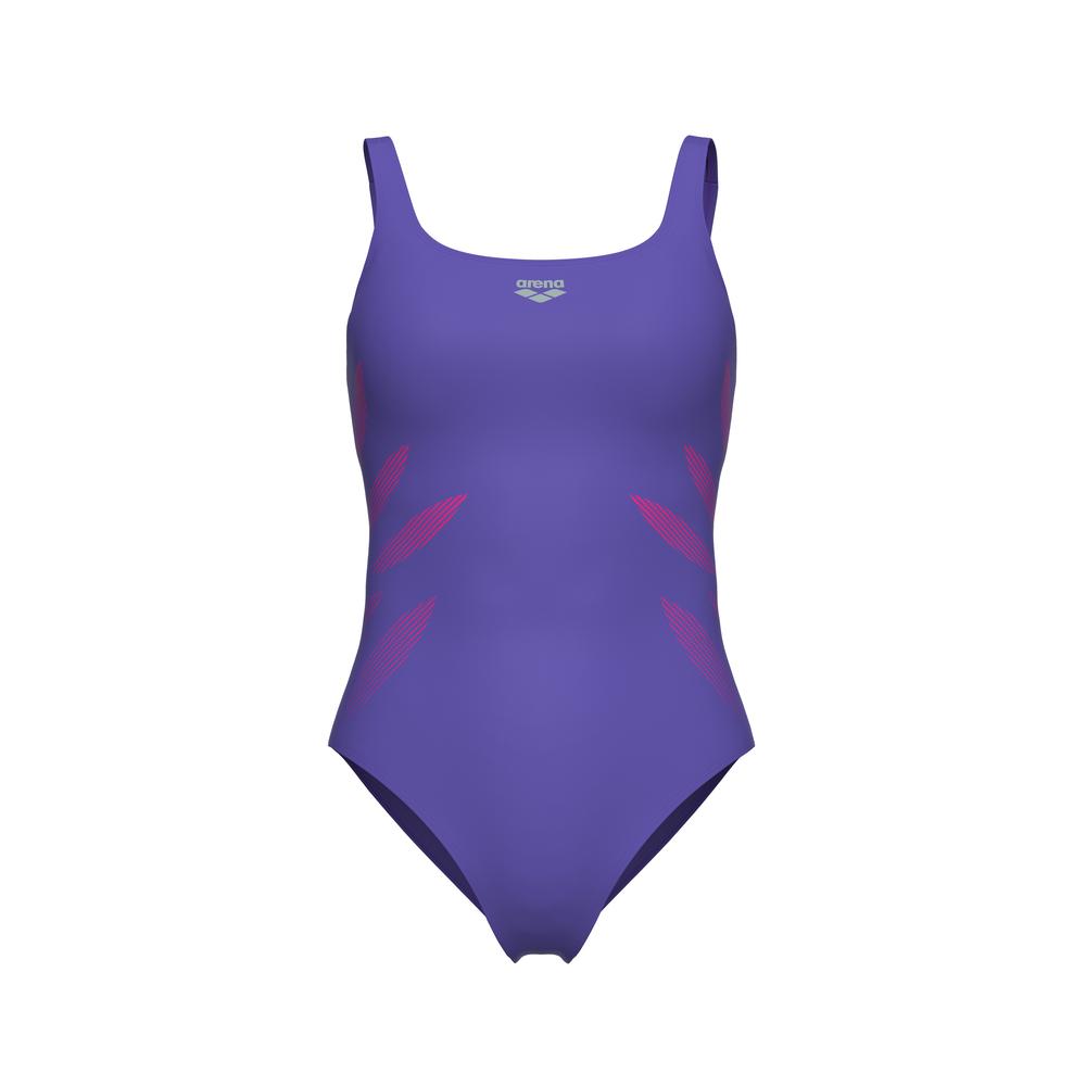 Foto 8 | Traje De Baño Arena Milena Wing Back Copa B Para Mujer Lila