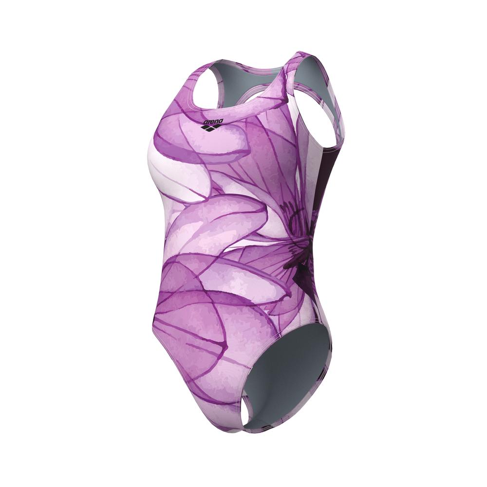 Foto 7 pulgar | Traje De Baño Arena Seabed Open Back One Piece Para Mujer Lila