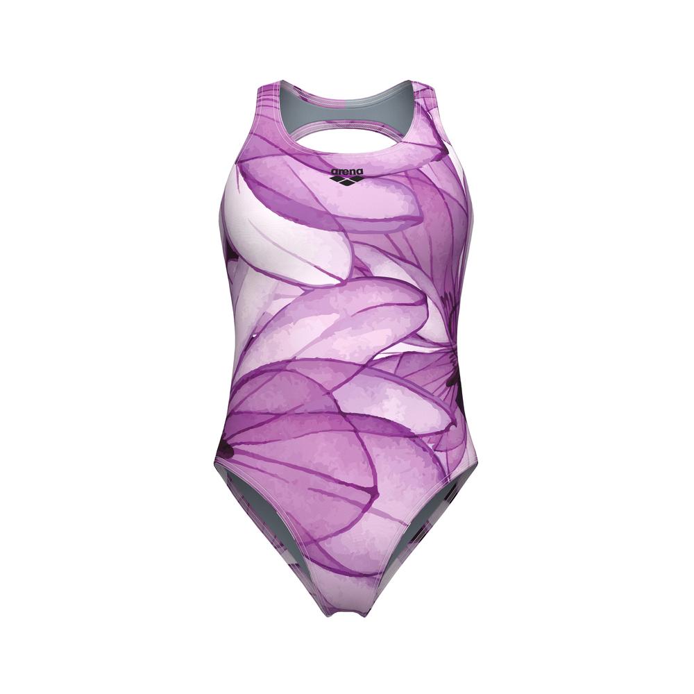 Foto 9 pulgar | Traje De Baño Arena Seabed Open Back One Piece Para Mujer Lila
