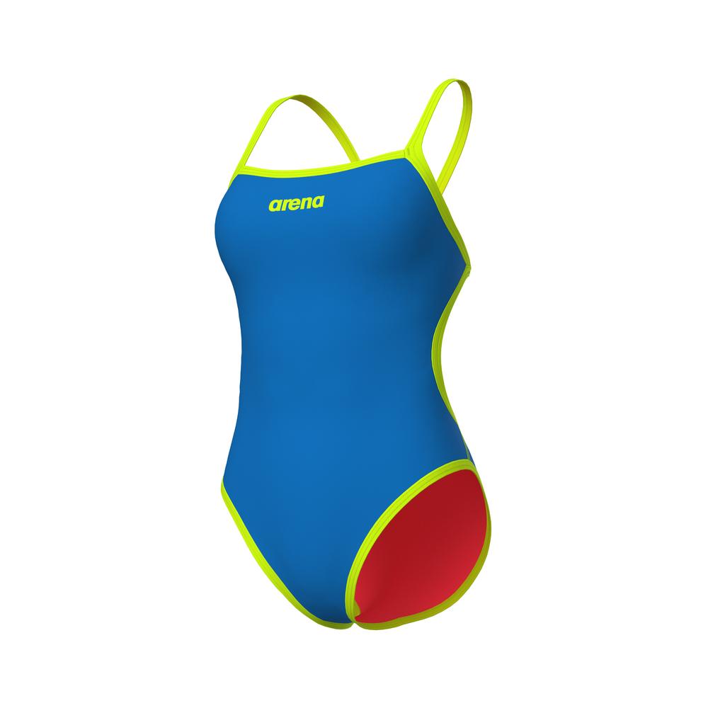 Foto 2 pulgar | Traje De Baño Arena Solid Reversible Challenge Back Para Mujer Azul