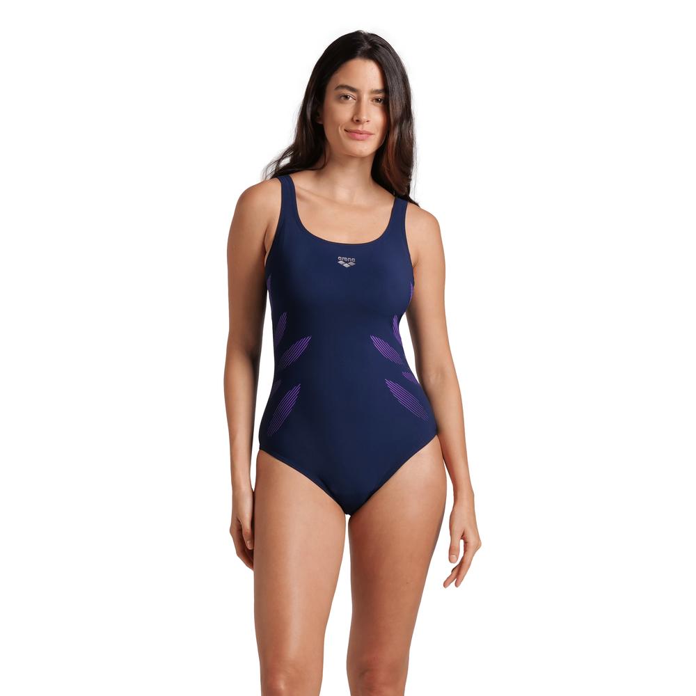 Foto 2 pulgar | Traje De Baño Arena Milena Wing Back Copa C Para Mujer Azul Marino
