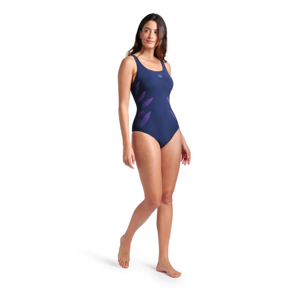 Foto 4 pulgar | Traje De Baño Arena Milena Wing Back Copa C Para Mujer Azul Marino