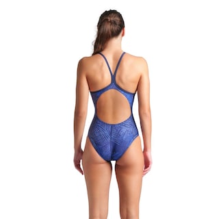 Foto 2 | Traje De Baño Arena Team Energy Lightdrop Back Para Mujer Azul Marino