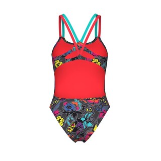 Foto 7 | Traje De Baño Arena Vivid Repeat Lace Plus Back Para Mujer Gris