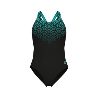 Foto 8 | Traje De Baño Arena Kikko Graphic V Back Para Mujer Negro