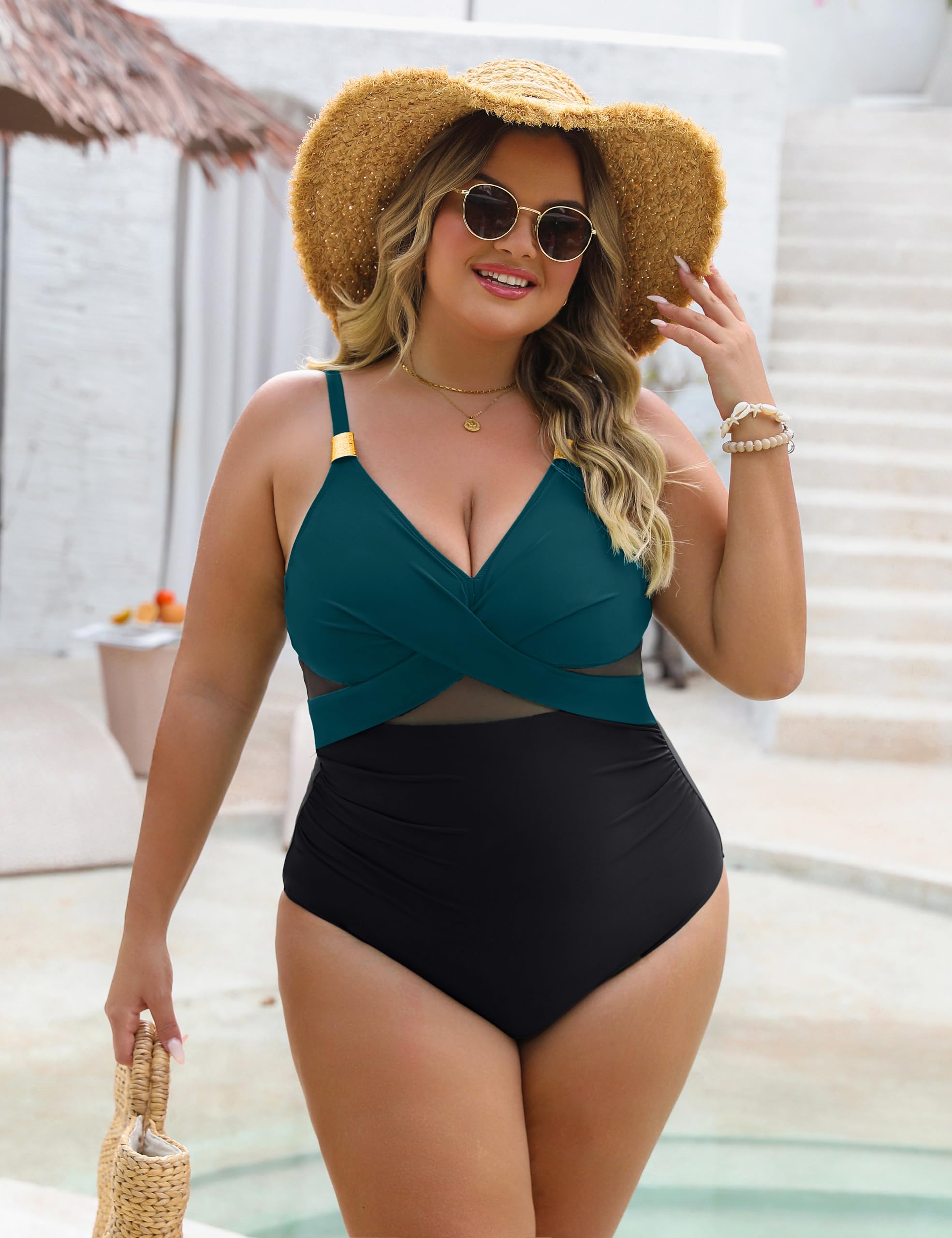 Foto 5 pulgar | Traje de Baño Completo Blooming Jelly Tummy Control para Mujer - Venta Internacional
