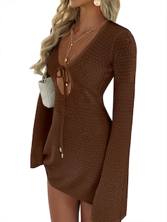 Foto 1 | Traje De Baño Con Cobertura Anrabess, Traje De Baño De Ganchillo, Vestido De Playa Para Mujer - Venta Internacional.