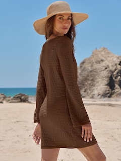 Foto 4 | Traje De Baño Con Cobertura Anrabess, Traje De Baño De Ganchillo, Vestido De Playa Para Mujer - Venta Internacional.