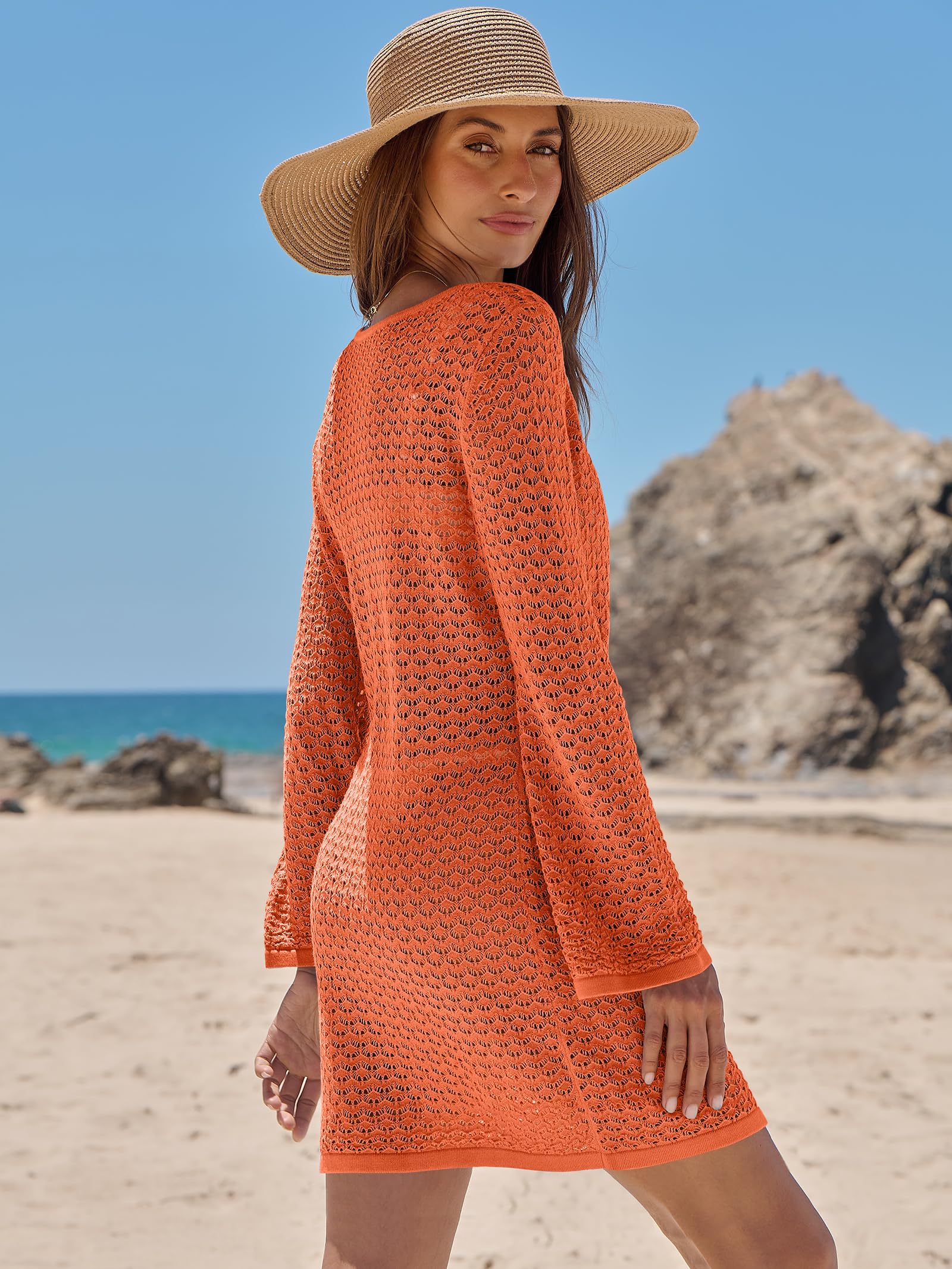 Foto 5 pulgar | Traje De Baño Con Cobertura Anrabess, Traje De Baño De Ganchillo, Vestido De Playa Para Mujer - Venta Internacional.