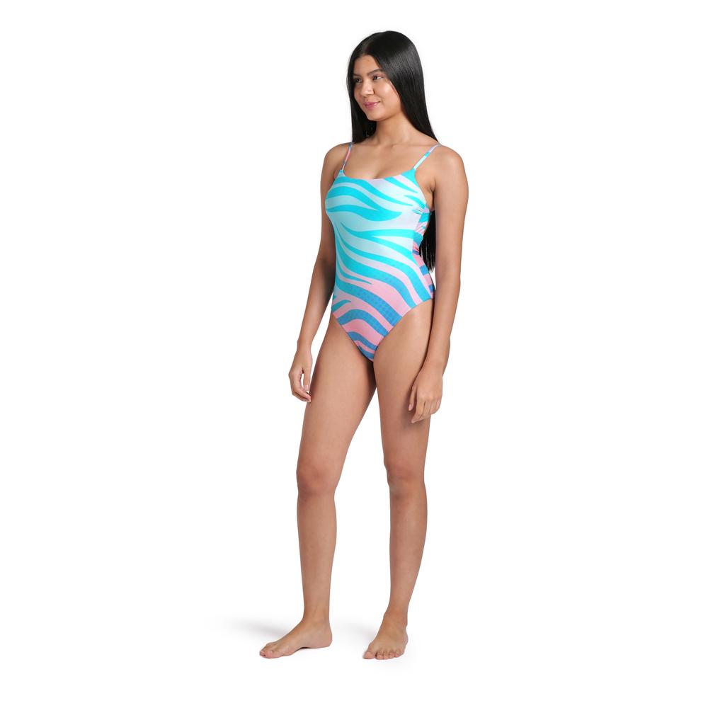Foto 4 pulgar | Traje De Baño Arena Water Prints Para Mujer Azul Cielo