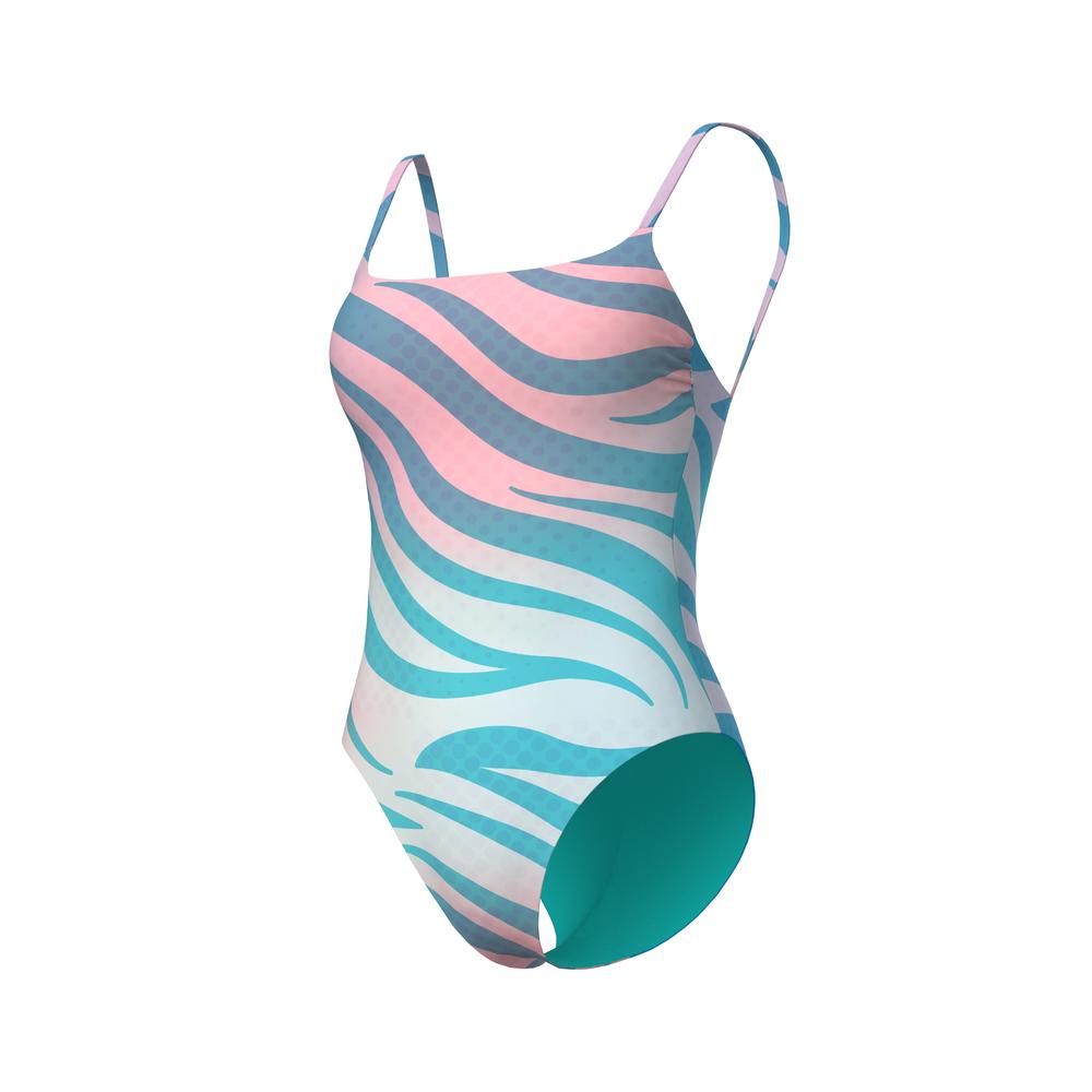 Foto 6 pulgar | Traje De Baño Arena Water Prints Para Mujer Azul Cielo