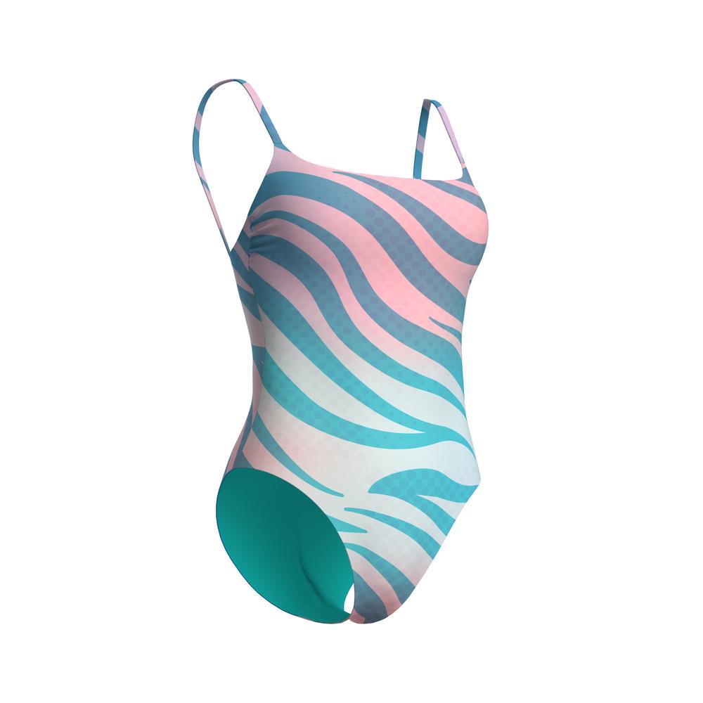 Foto 8 pulgar | Traje De Baño Arena Water Prints Para Mujer Azul Cielo