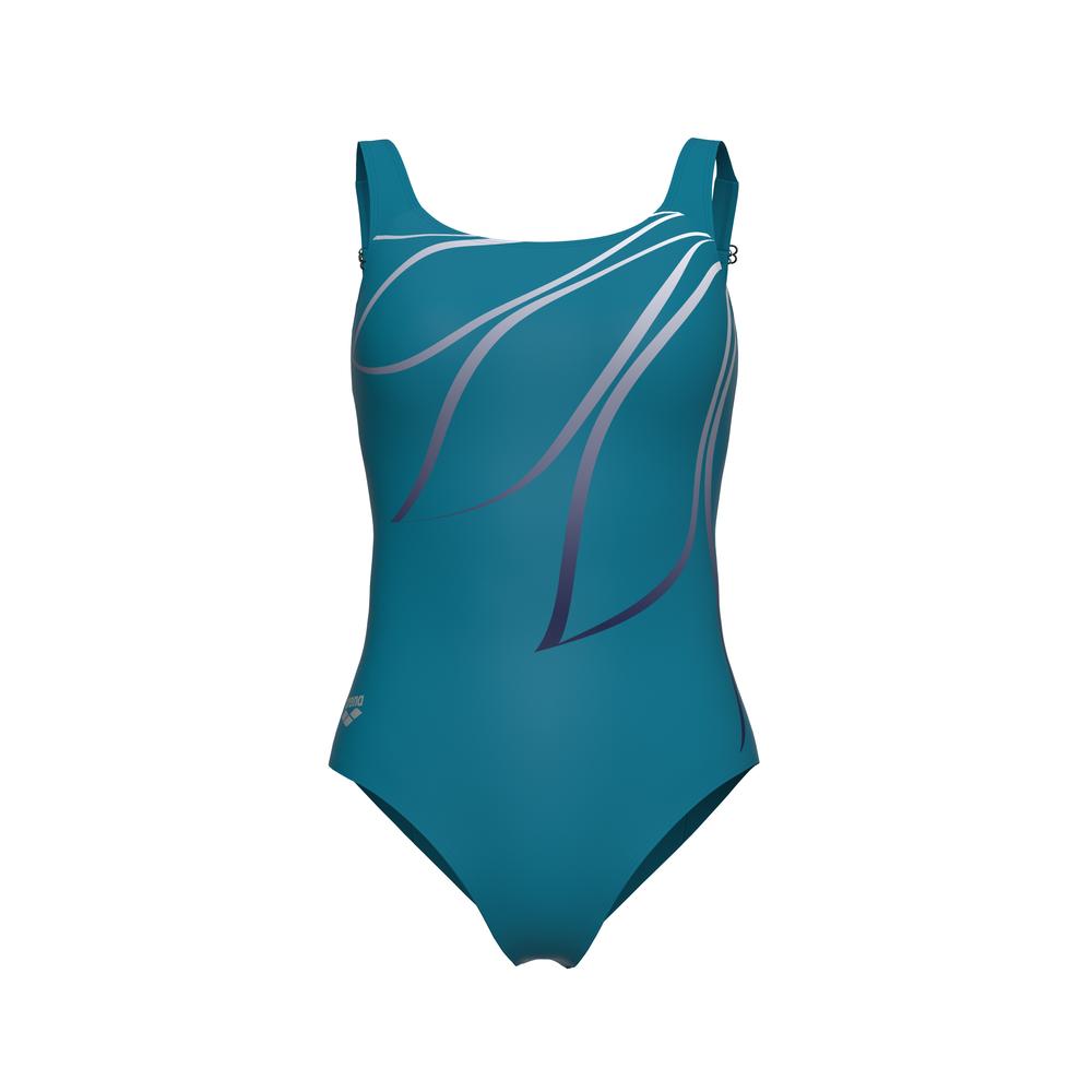 Foto 7 pulgar | Traje De Baño Arena Shapewear Giorgia Para Mujer Azul Petroleo