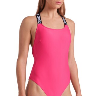 Foto 4 | Traje De Baño Arena Elastic Solid Para Mujer Rosa