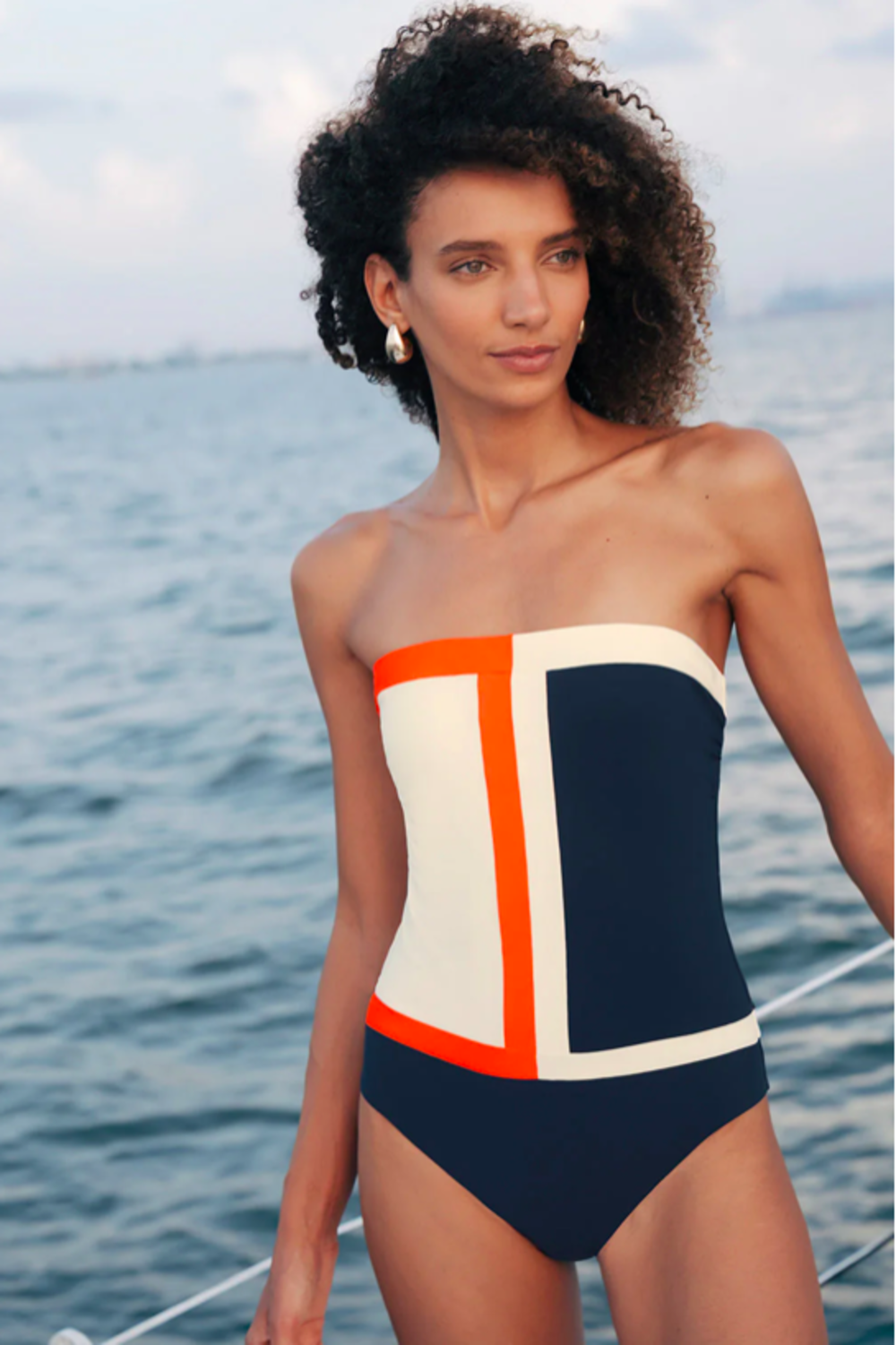 Foto 4 | Traje De Baño Completo Strapless Para Mujer Touche