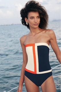 Foto 4 | Traje De Baño Completo Strapless Para Mujer Touche