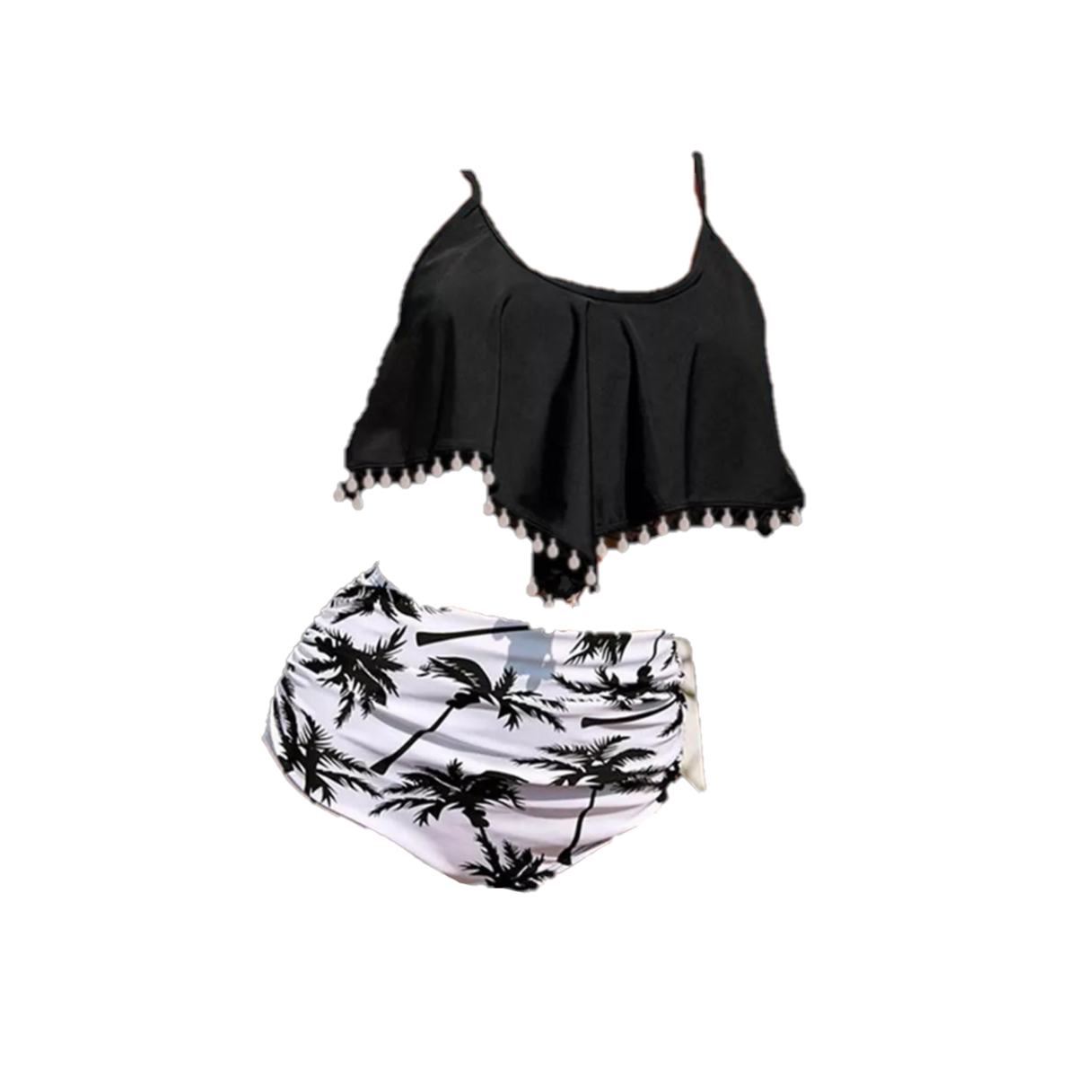 Foto 2 pulgar | Traje De Baño Dos Piezas Para Mujer Talla 12 Eo Safe Imports Esi-16236 Negro