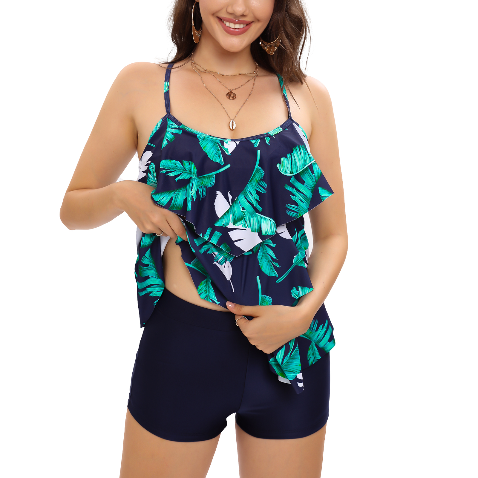 Foto 4 pulgar | Tankini de Dos Piezas Generac C10207-209 Multicolor para Mujer