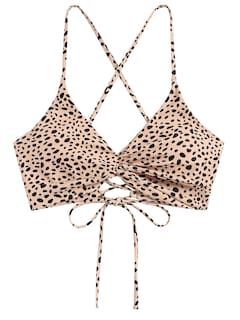Foto 2 | Top de Bikini Zaful Twist Cross Push Up Acolchado para Mujer - Venta Internacional