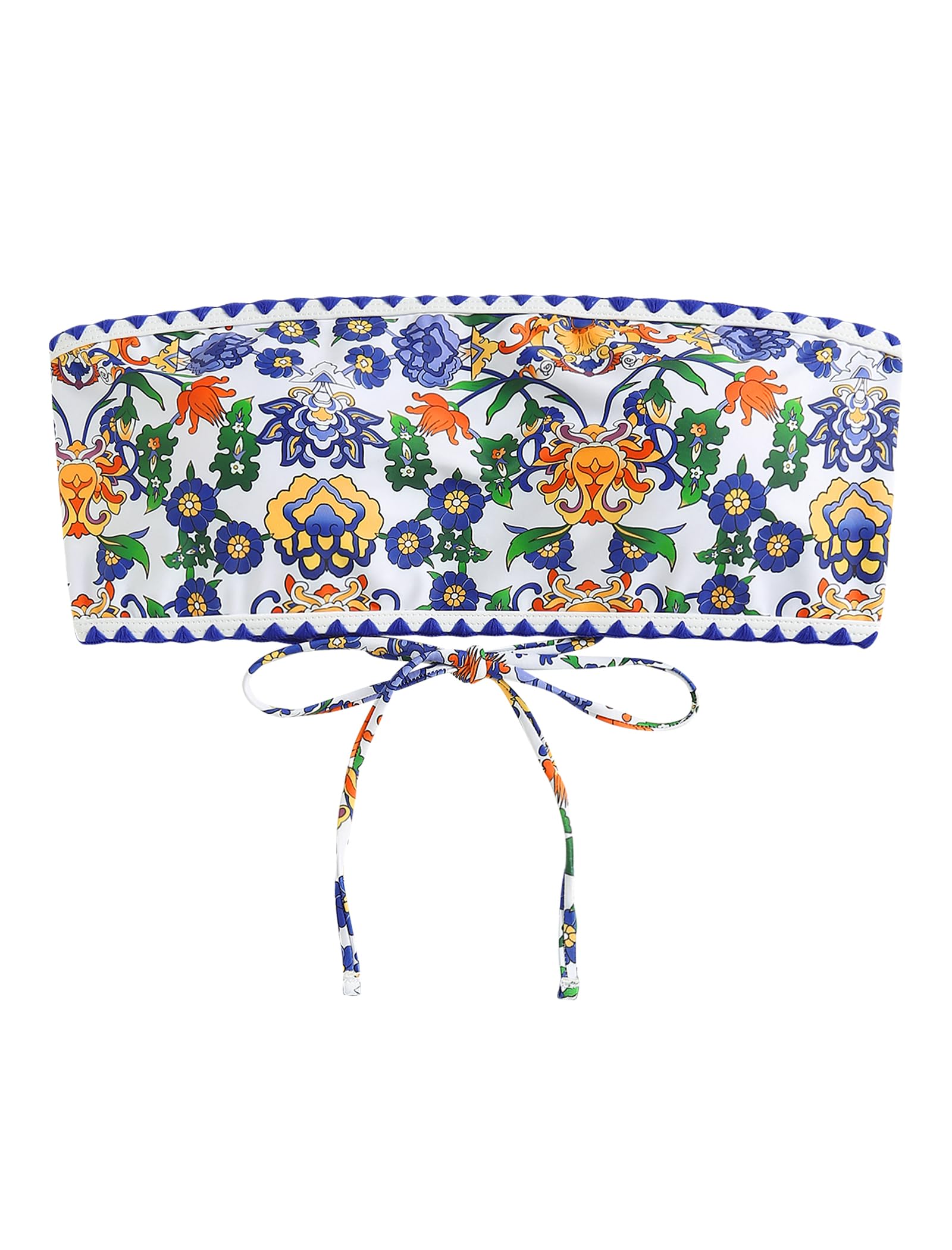 Foto 4 pulgar | Traje De Baño Sin Tirantes Tipo Bandeau Texturizado Zaful Para Mujer - Venta Internacional.