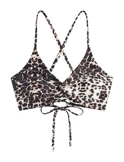 Foto 2 | Top De Bikini Zaful Twist Cross Push-up Acolchado Leopard S Para Mujer - Venta Internacional.