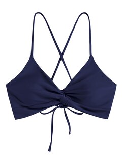 Foto 2 | Top De Bikini Zaful Twist Cross Push Up Acolchado Azul Marino Para Mujer - Venta Internacional.