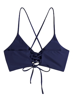 Foto 3 | Top De Bikini Zaful Twist Cross Push Up Acolchado Azul Marino Para Mujer - Venta Internacional.