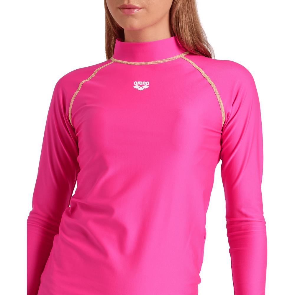 Foto 5 pulgar | Playera de Manga Larga Arena Rash Graphic Rosa para Mujer