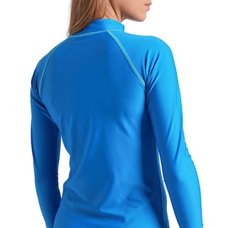 Foto 5 | Rashguard de Manga Larga Arena Rash Graphic Azul para Mujer