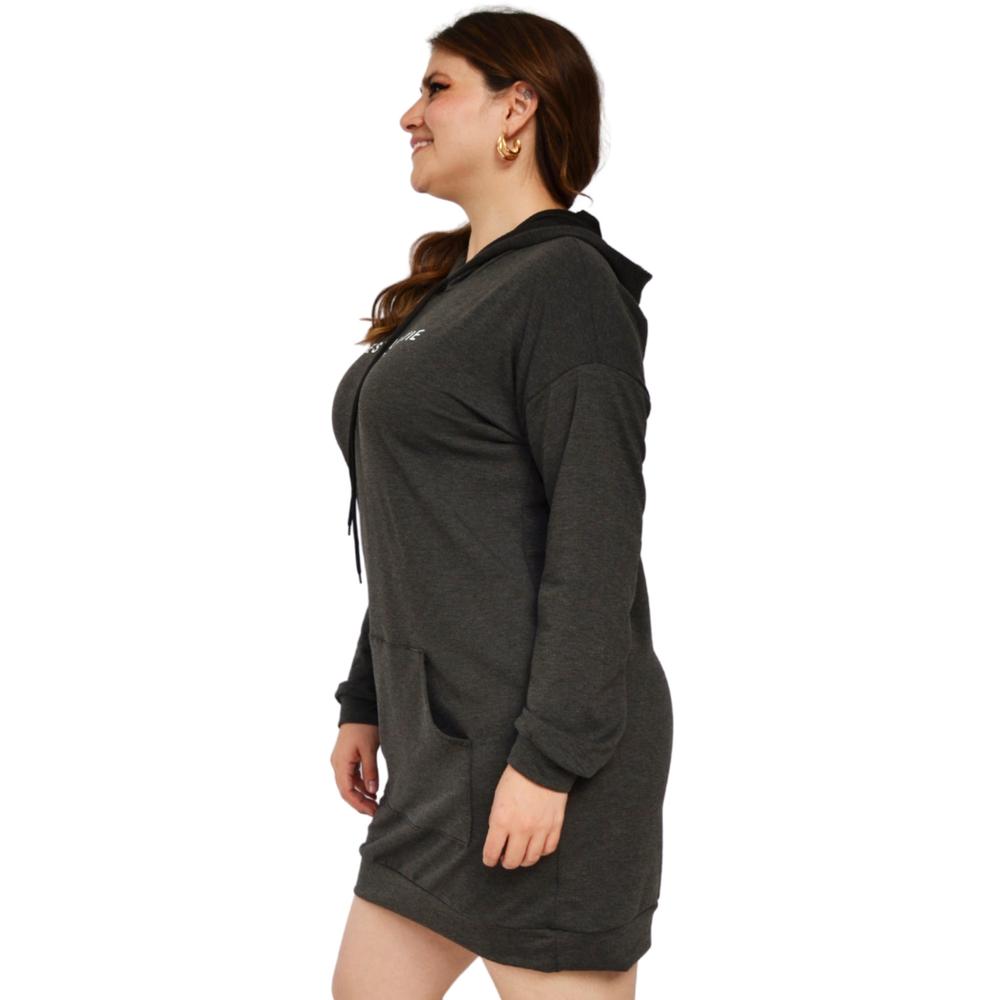 Foto 2 | Vestido Deportivo Roman Fashion V-GR-8024 color Gris Tallas Extras