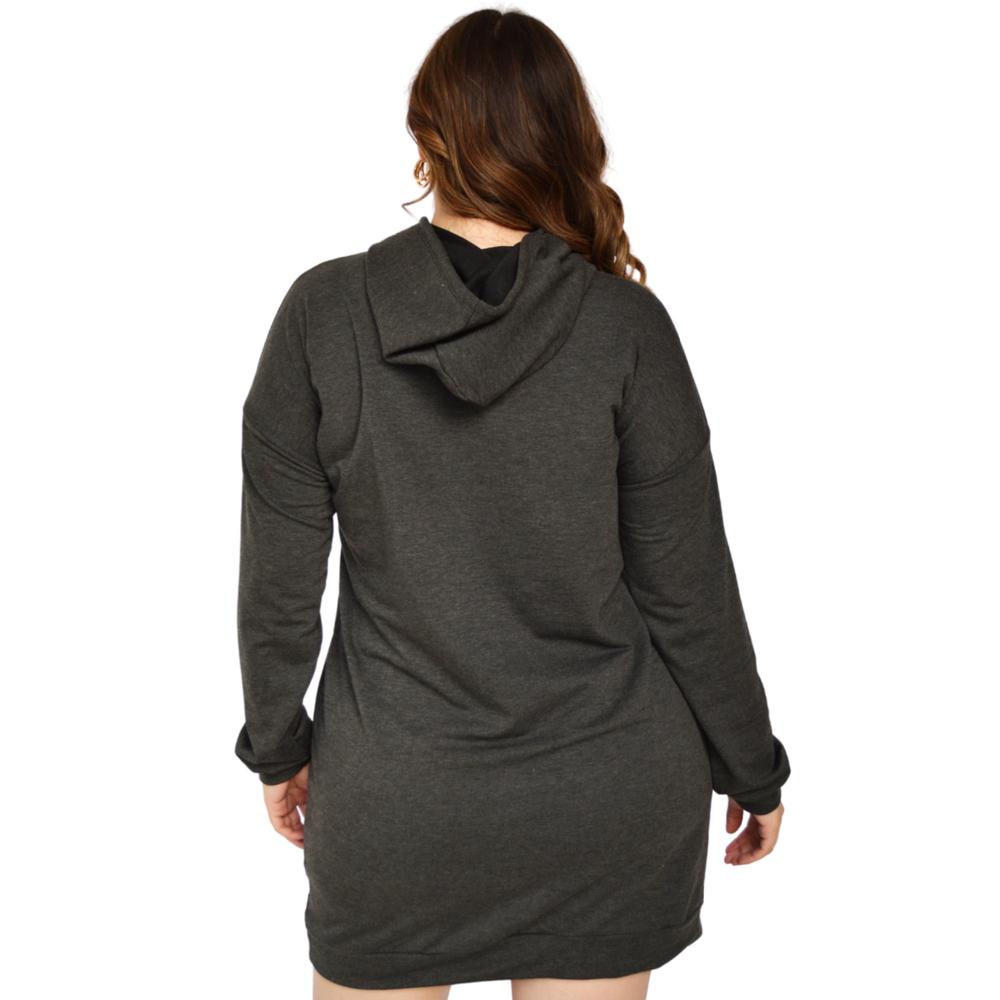 Foto 4 pulgar | Vestido Deportivo Roman Fashion V-GR-8024 color Gris Tallas Extras